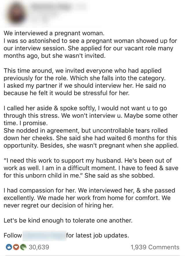 Moving interview stories on LinkedIn