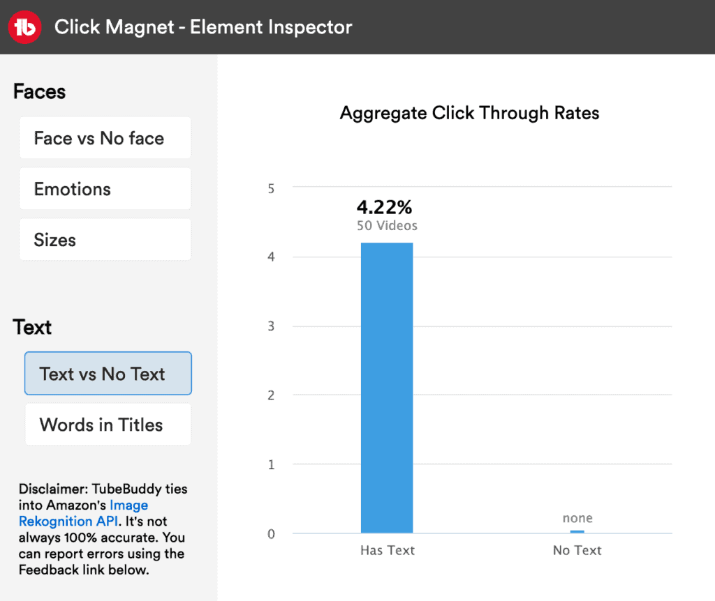 Click Magnet Element Inspector Text vs No Text