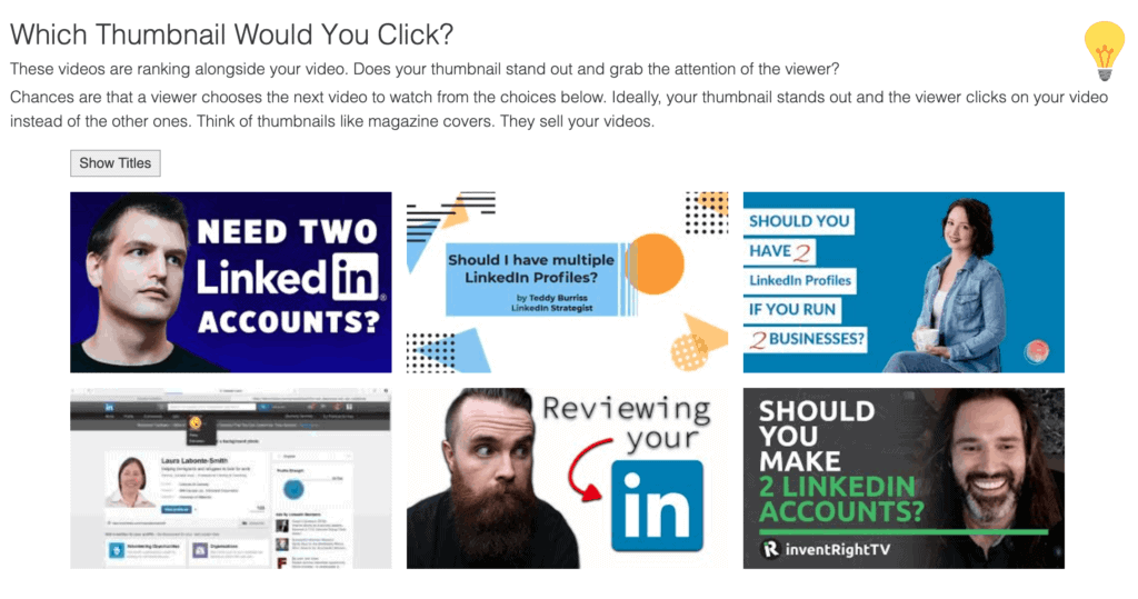 Which YouTube thumbnail would you click?