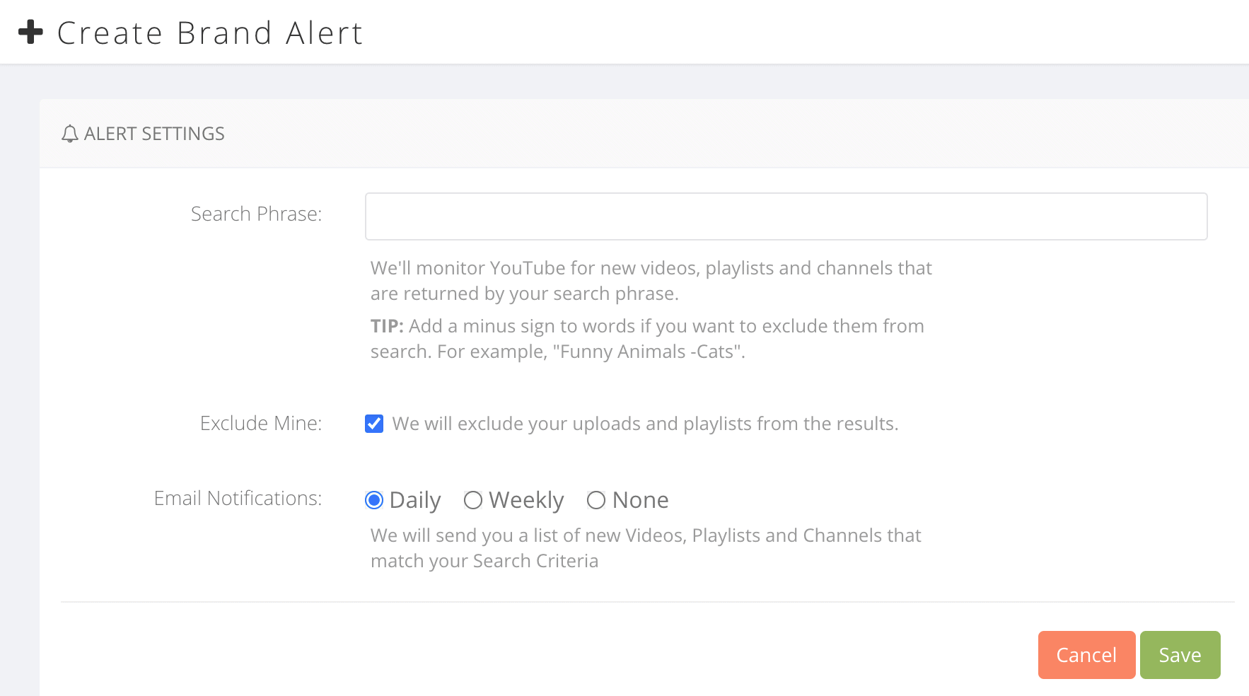 TubeBuddy Brand Alerts