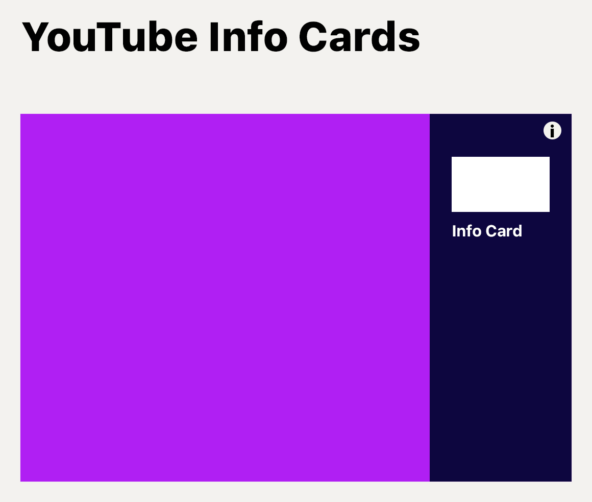 YouTube Info Cards dimensions