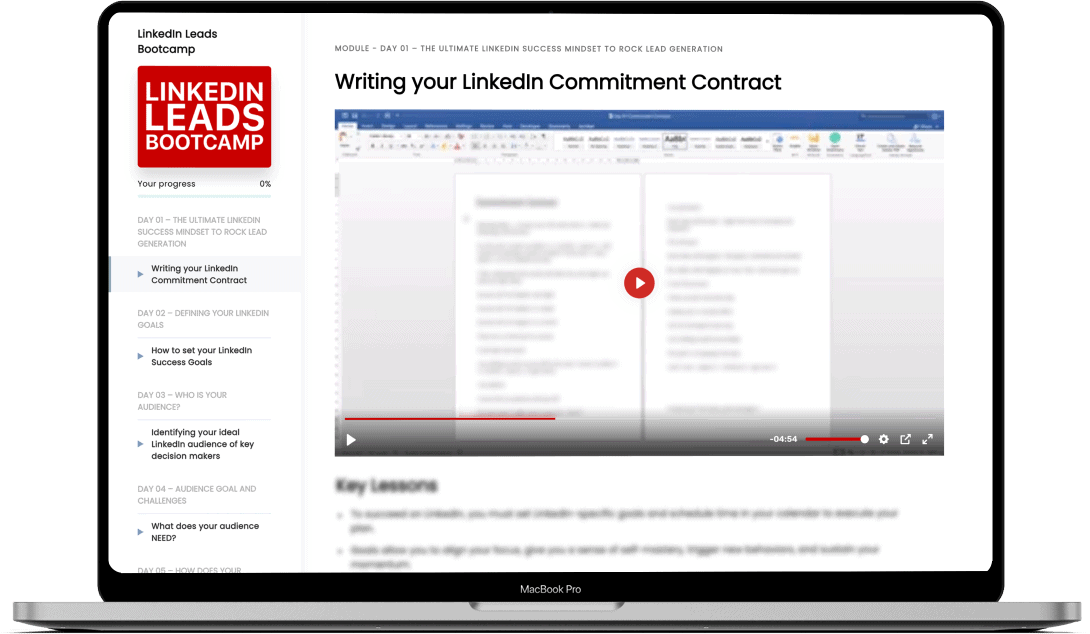 Tim Queen - LinkedIn Leads Bootcamp Screenshot Mockup 01