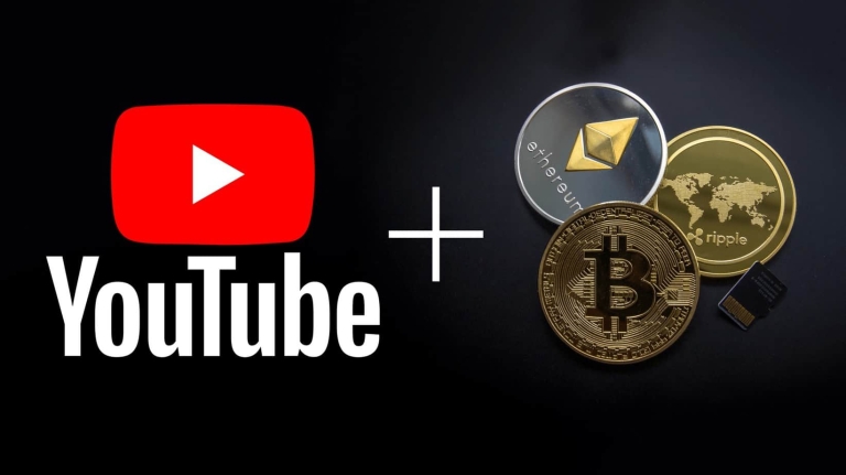 how to earn crypto as a youtuber thumbnail